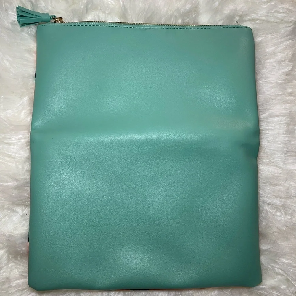 Rachel Pally | Reversible Teal Blue and Pink Clutch Bag
